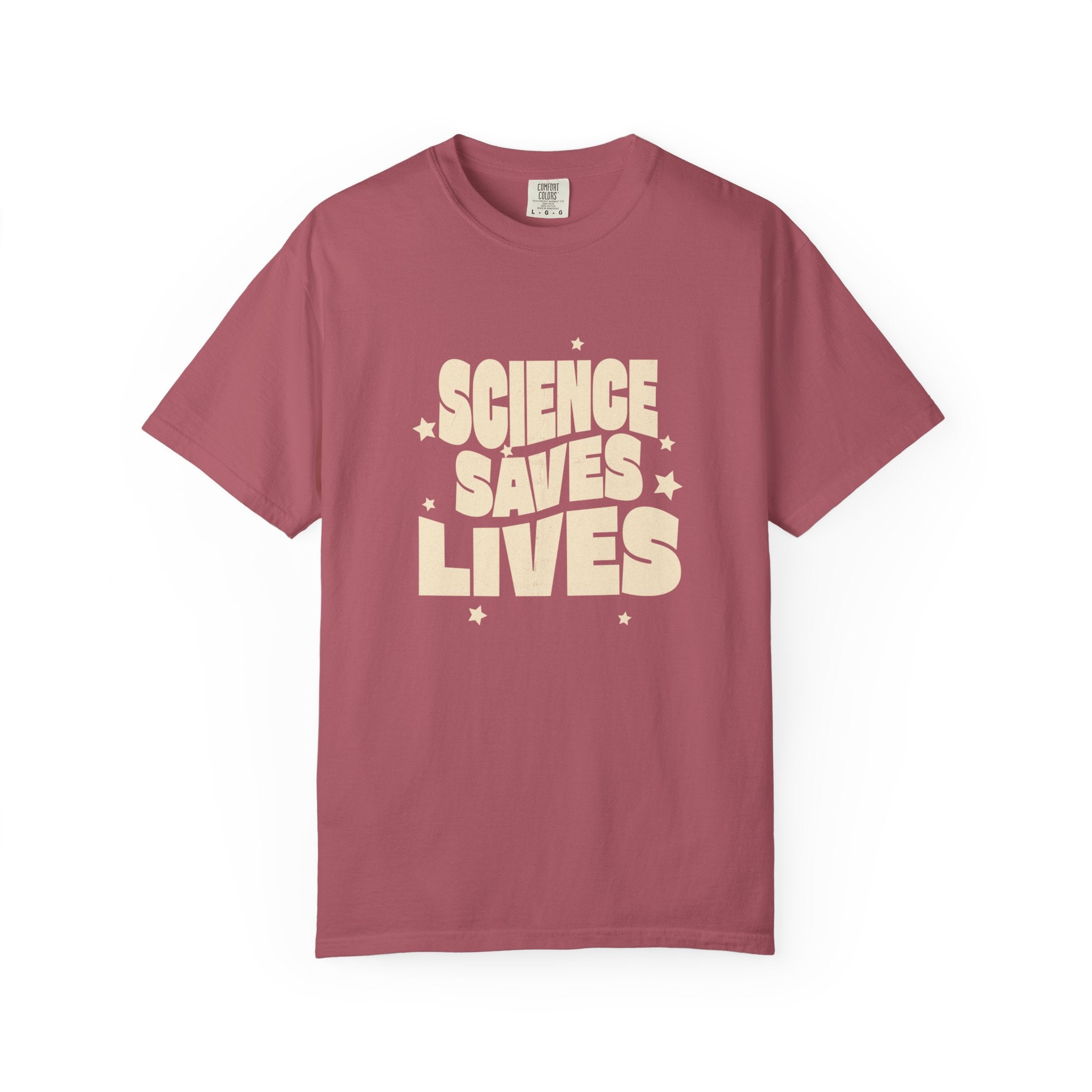 Science Saves Lives T-Shirt — Retro Bold Science Advocacy Tee