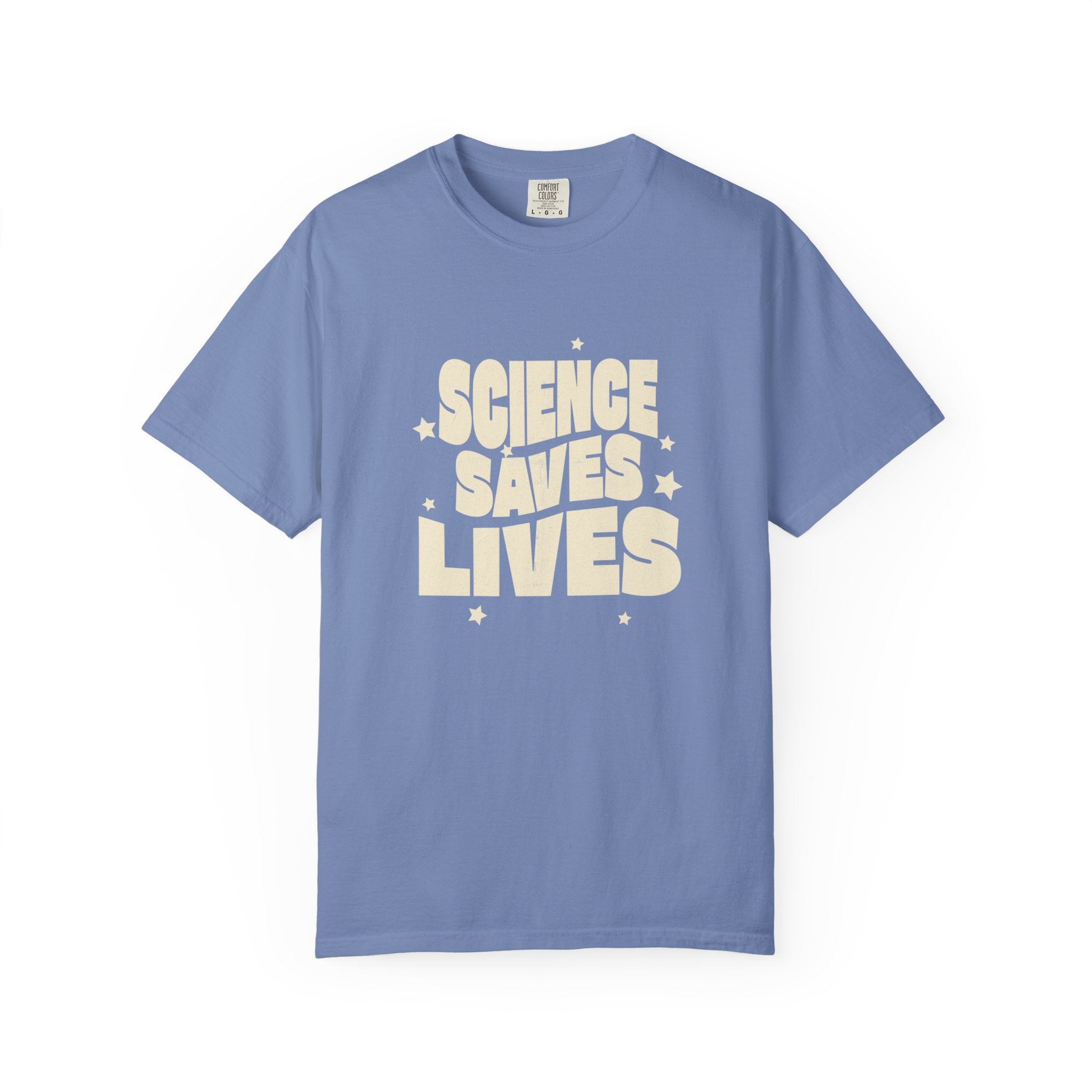 Science Saves Lives T-Shirt — Retro Bold Science Advocacy Tee