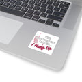 Square Sticker — “The Patriarchy Called… I Hung Up” Feminist Phone Quote