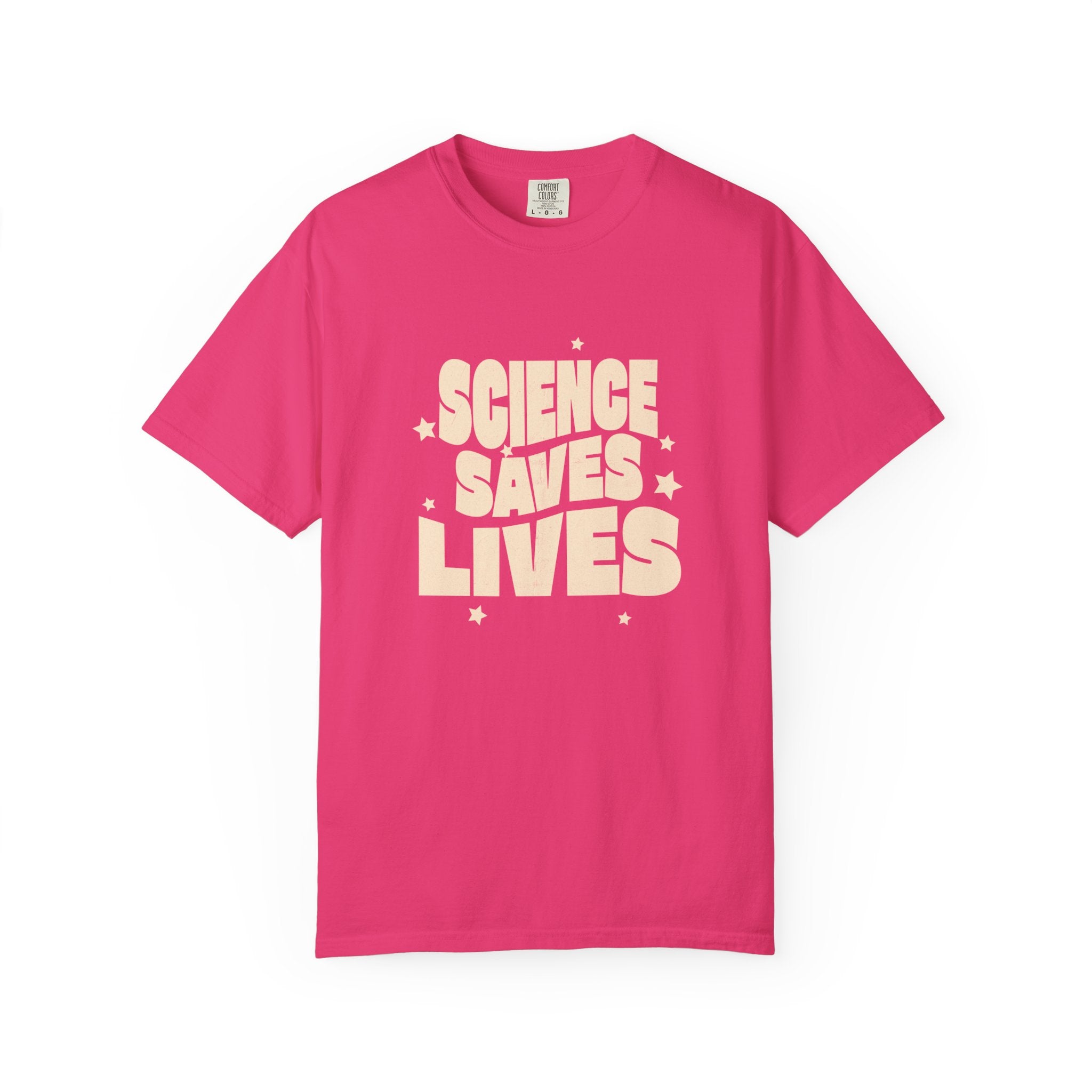 Science Saves Lives T-Shirt — Retro Bold Science Advocacy Tee