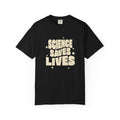 Science Saves Lives T-Shirt — Retro Bold Science Advocacy Tee