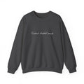 Crewneck Sweatshirt — "Protect disabled people" Minimal Script Disabled Rights Tee