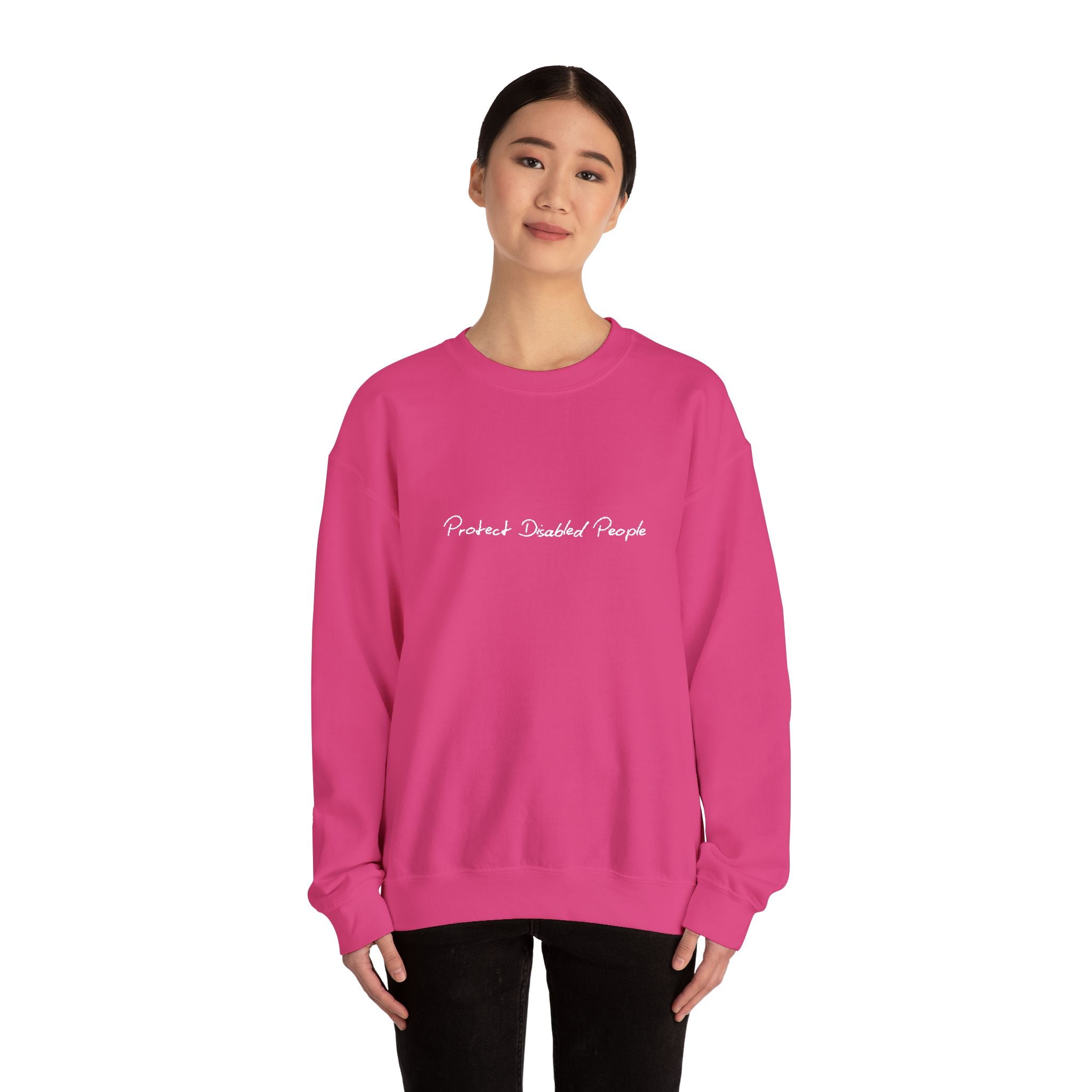 "Protect Disabled People" EMBROIDERED Sweatershirt