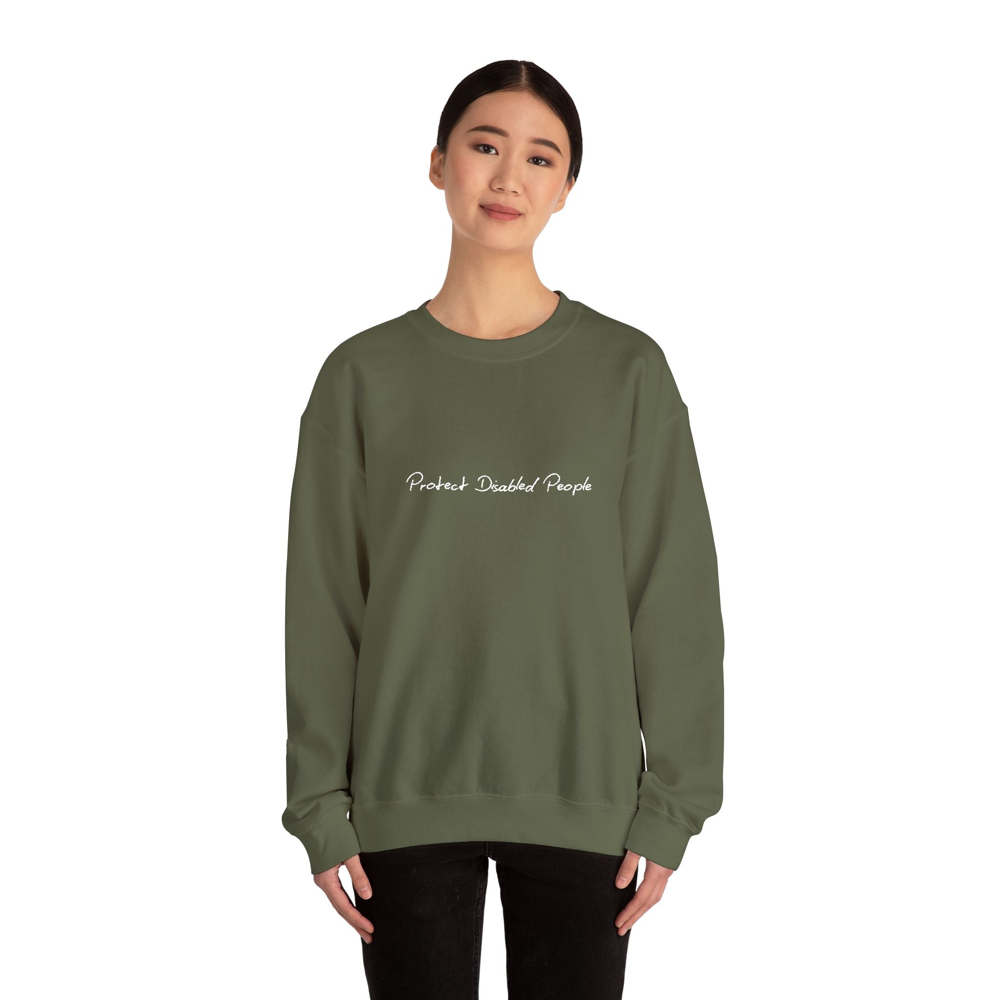 "Protect Disabled People" EMBROIDERED Sweatershirt