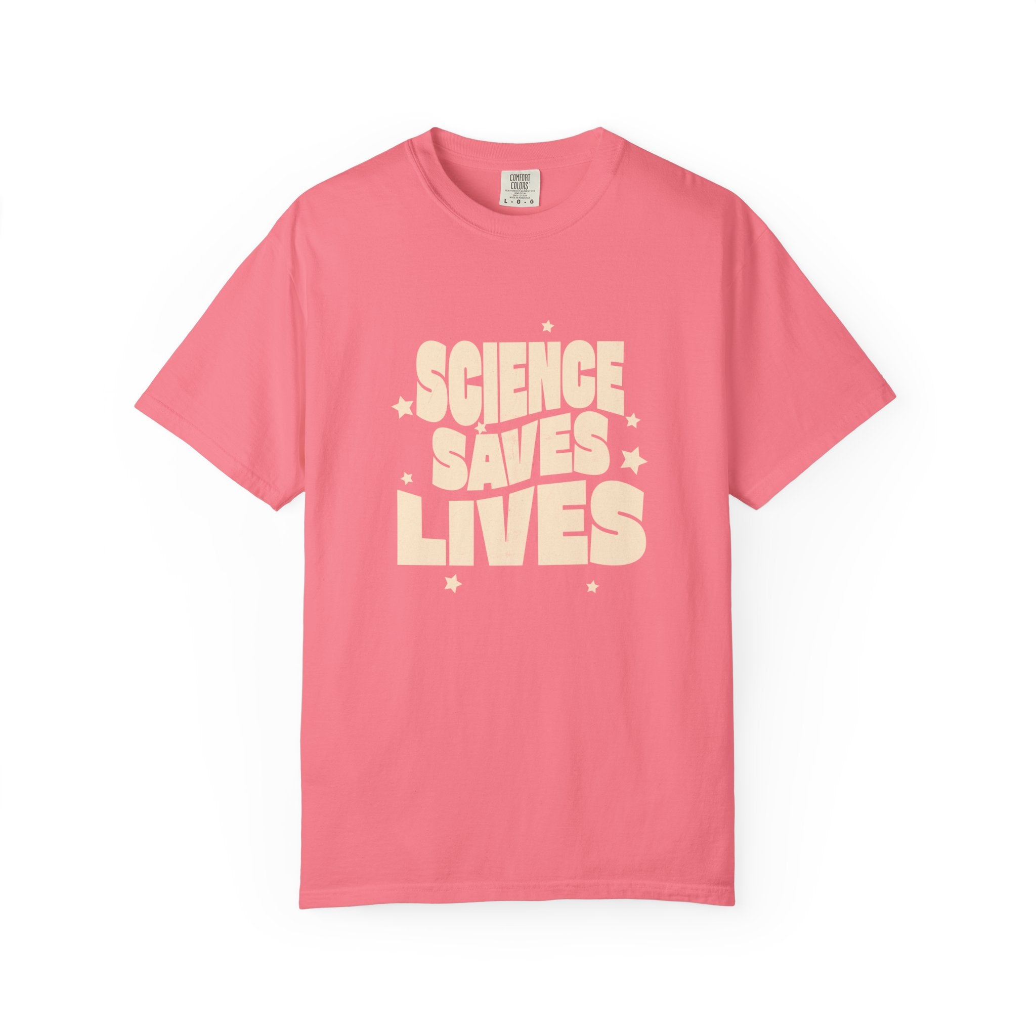 Science Saves Lives T-Shirt — Retro Bold Science Advocacy Tee