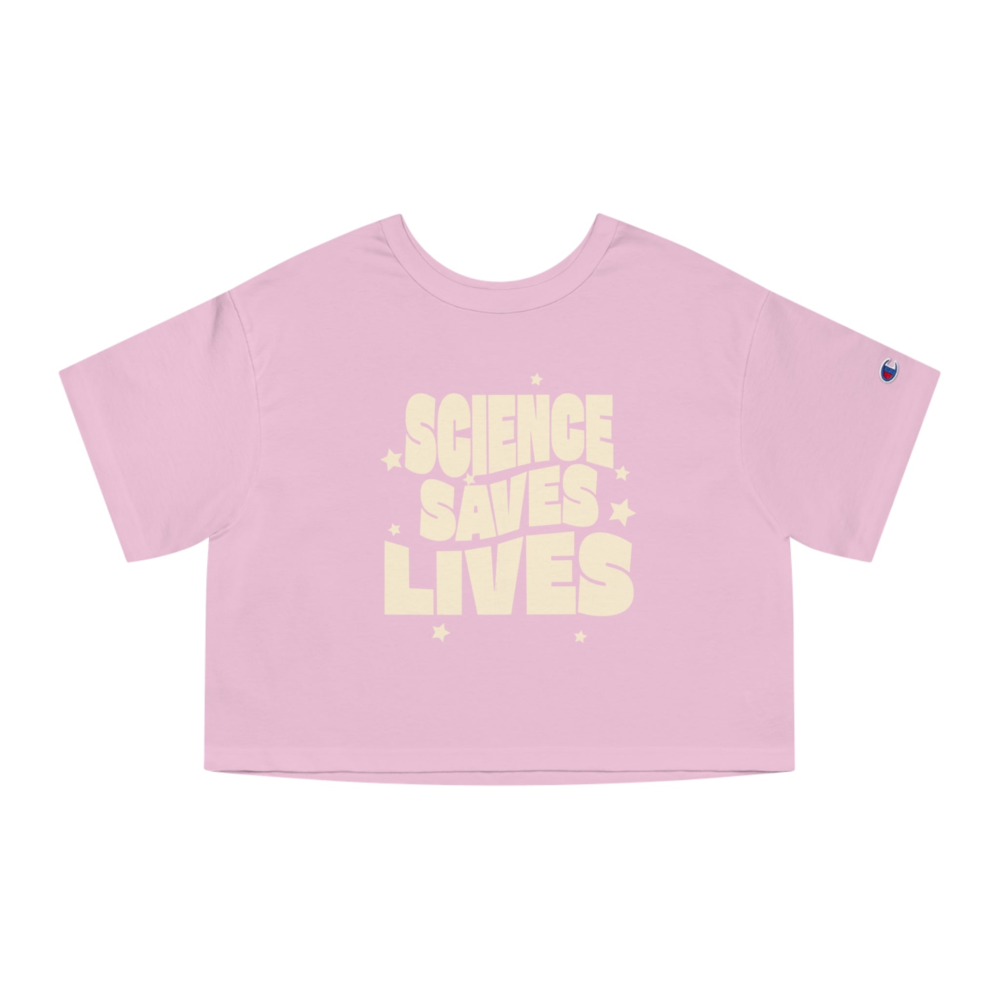 Science Saves Lives T-Shirt | Retro Bold Text, Stars