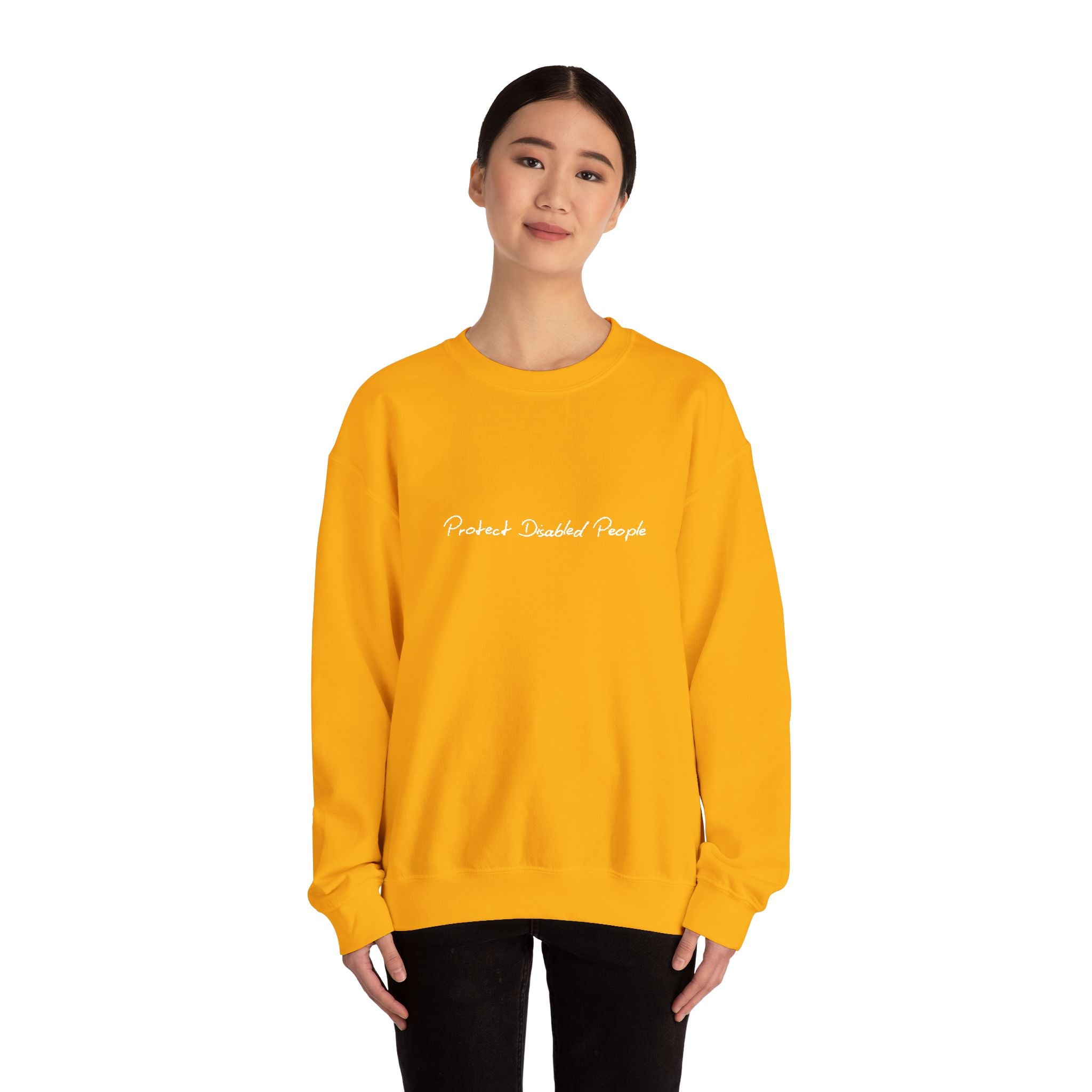 "Protect Disabled People" EMBROIDERED Sweatershirt