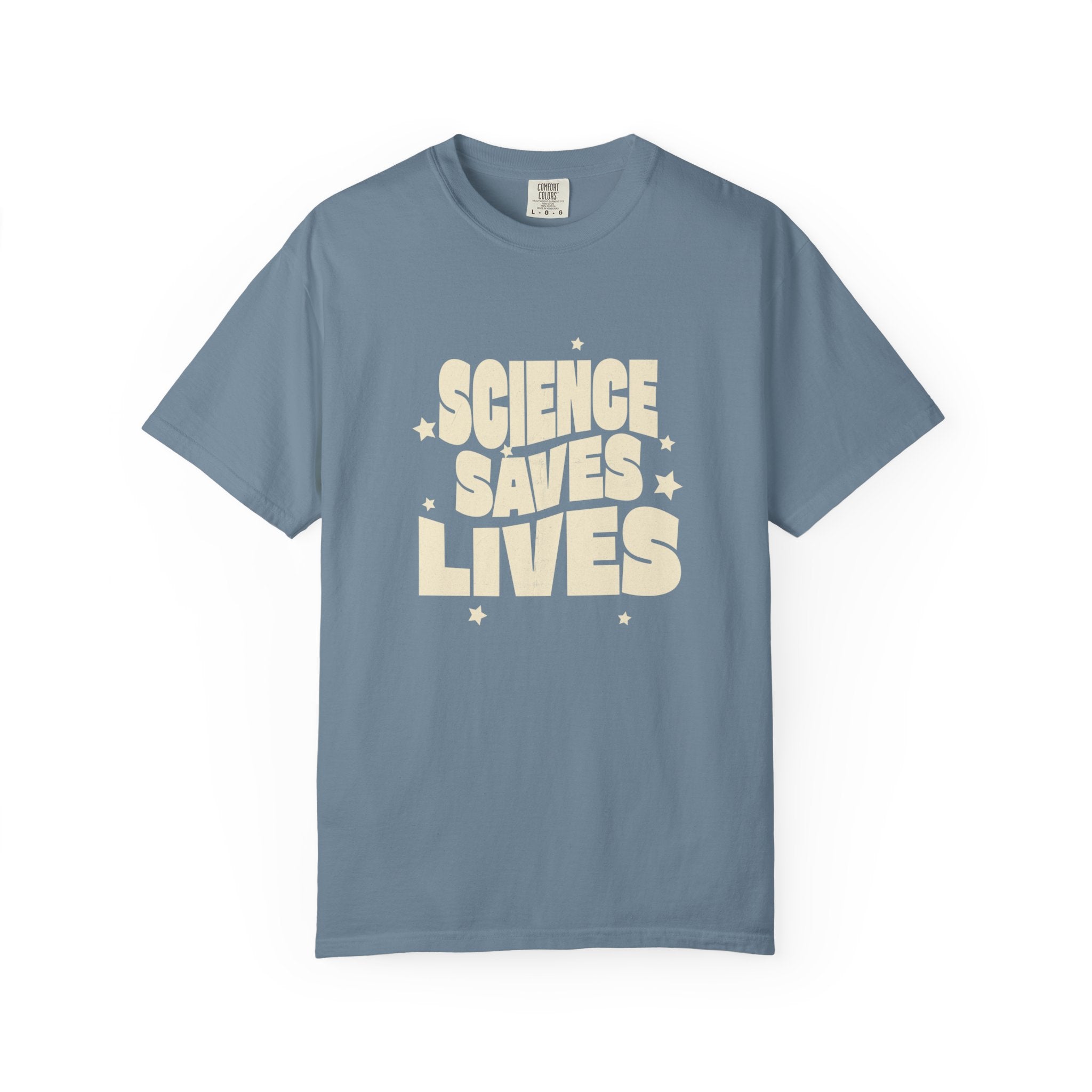 Science Saves Lives T-Shirt — Retro Bold Science Advocacy Tee