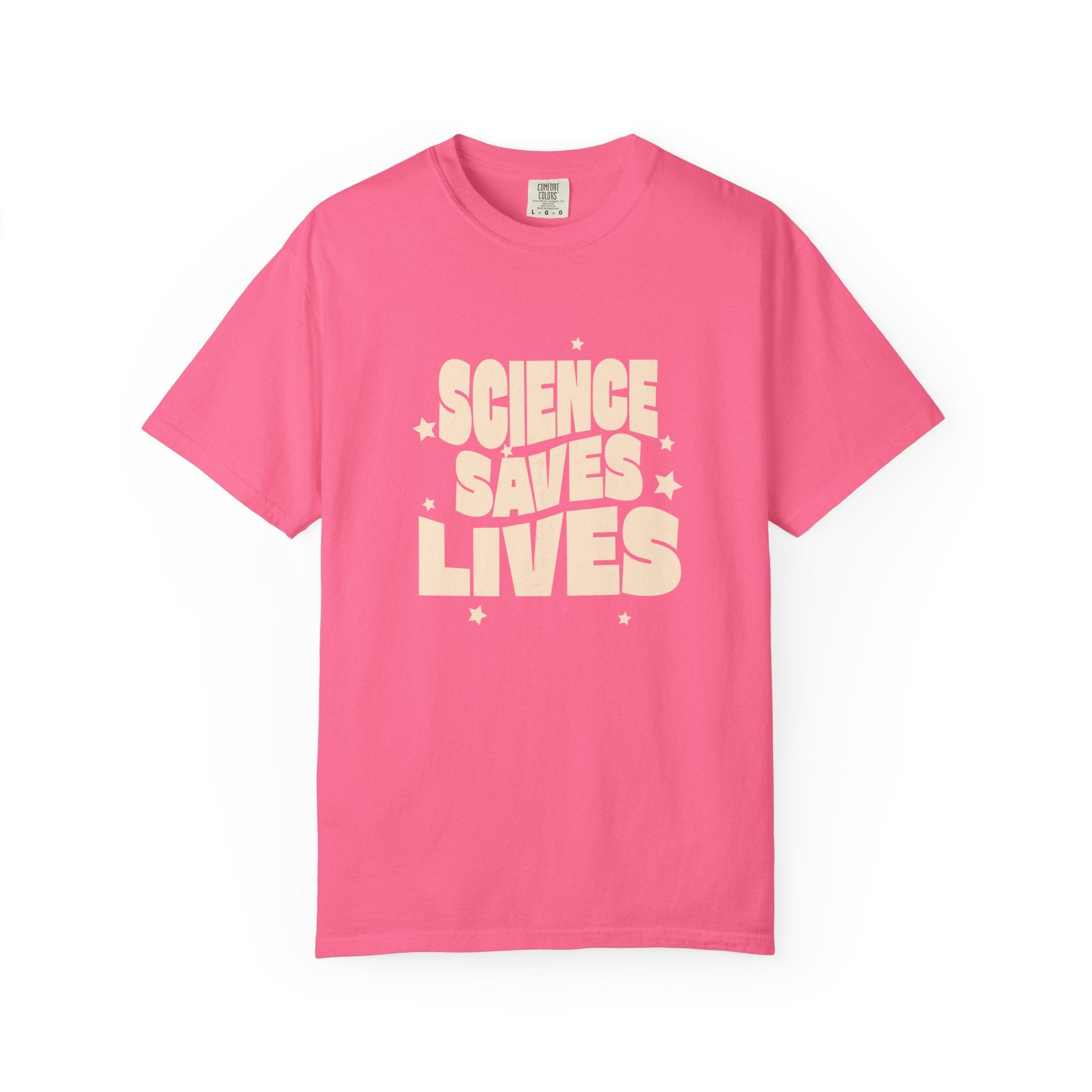 Science Saves Lives T-Shirt — Retro Bold Science Advocacy Tee