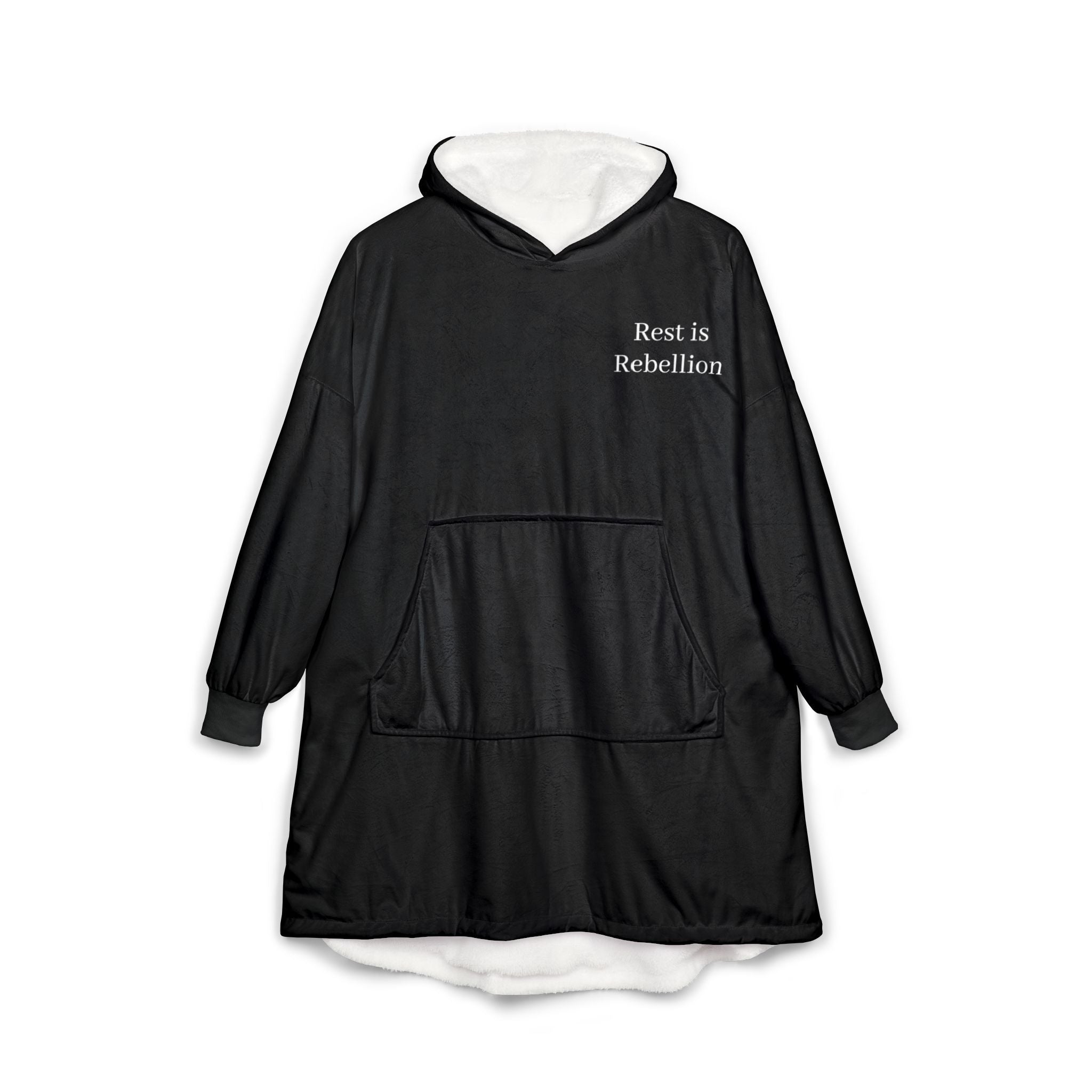 Rest Is Rebellion – Oversized Hooded Blanket