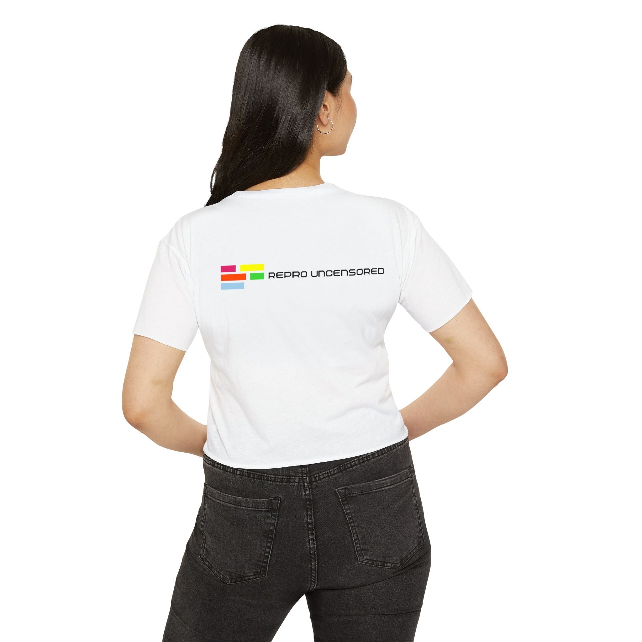 Don't Censor My Body Crop Top (Version 2)— Women's Festival Statement Tee
